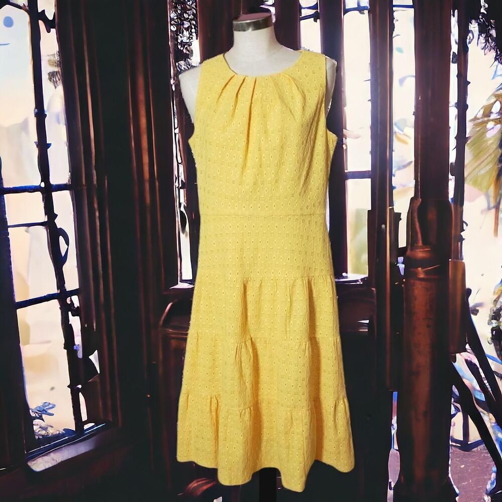 London Times Ethereal Euro Summer Resortwear A-Line Dress - Picture 3 of 10